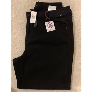 BLACK SKINNY LANE BRYANT JEANS